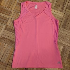 Russell Athletic Pink V-Neck Athletic Tank Top